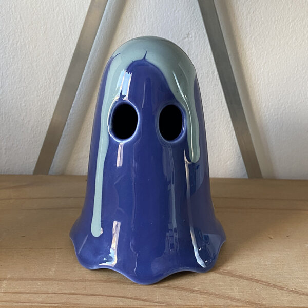 Gespenst blau mit Farbdrips